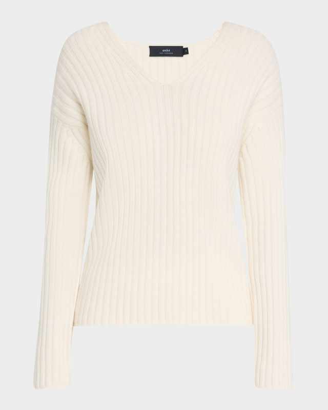 Gemma Ribbed Cashmere Sweat
